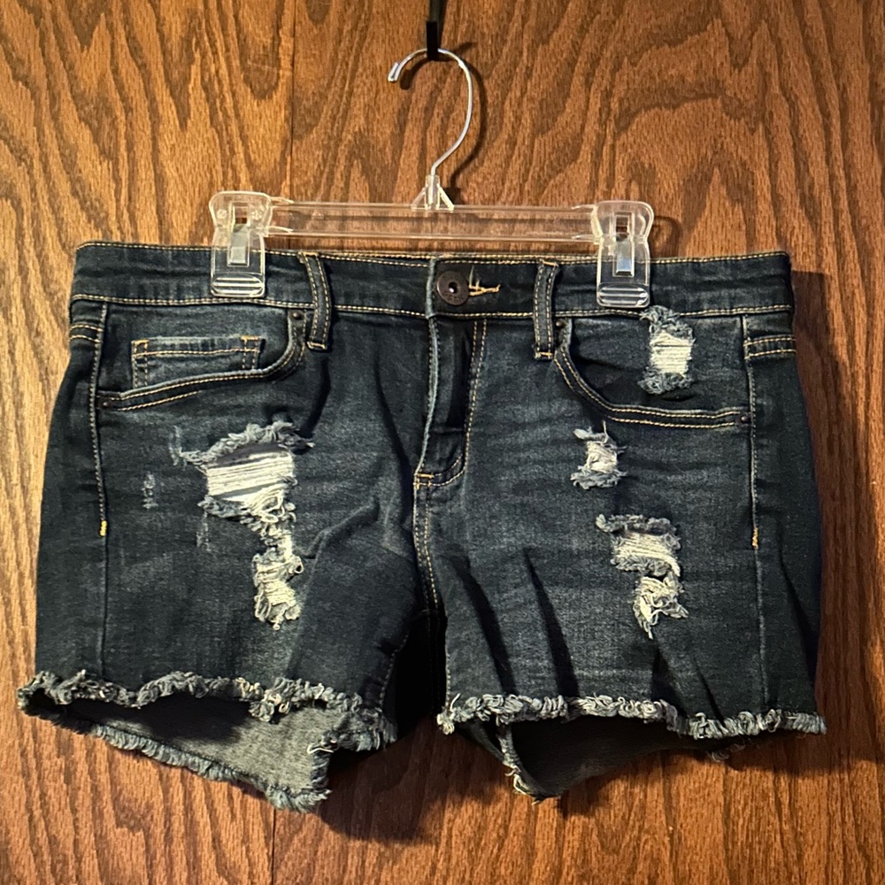 Mudd Juniors Ripped Jean Shorts